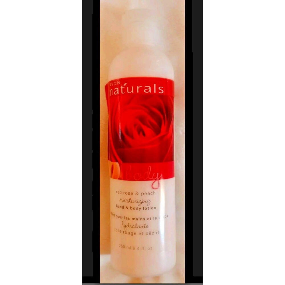 Lotion New Avon Naturals Body Moisturizer rose and peach protection skin care